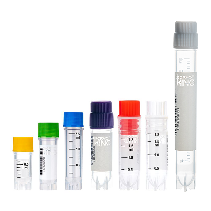 0.5ml, 1.0ml, 1.5ml, 2.0ml And 5.0ml CryoKING Multi-Coded Cryogenic Vials