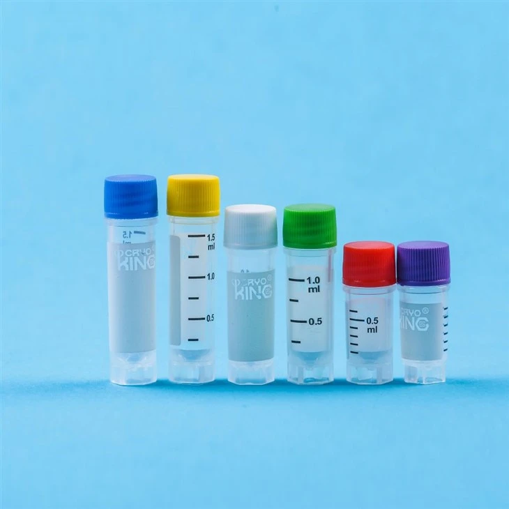 0.5ml 1.0ml 1.5mlexternal Thread Sterile O-ring Free Designed Non-barcode Fit For Liquid Nitrogen Storage Cryogenic Vials