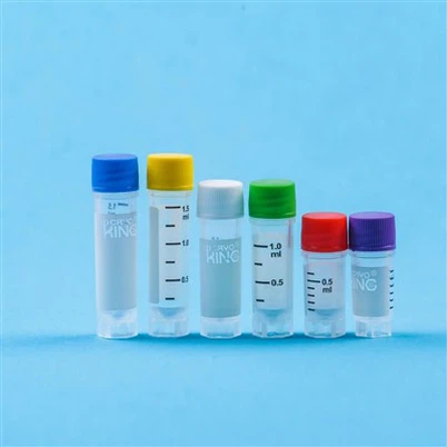 0.5ml 1.0ml 1.5mlexternai Rosca O-anillo estéril Diseñado libre sin código de barras Apto para el almacenamiento de nitrógeno líquido Frascos criogénicos