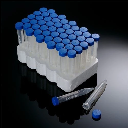 Tubos de centrífuga de 50 ml con tapa plana y área de escritura