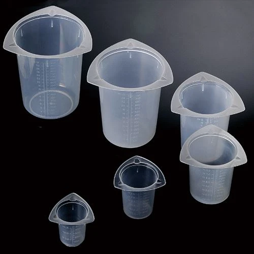 Vasos esterilizables en autoclave Diseño de tres esquinas Polipropileno resistente de grado médico