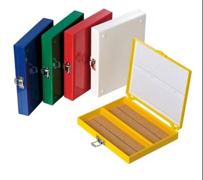 Cajas de almacenaje de diapositivas de acolchado de la espuma de la ABS de 100-lugar