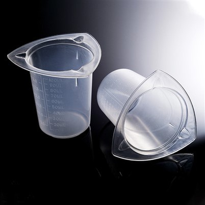 Cubetas de Tri-esquina de 100 ml para uso en laboratorio