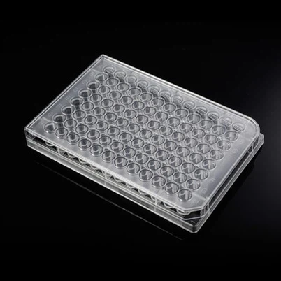 Placa de cultivo celular Plástico 96 pocillos estériles Microplaca Placa de cultivo celular Consumibles de laboratorio