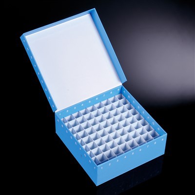 Cajas de cartón congelador Premium 2 pulgadas 100 pozos con capa blanca