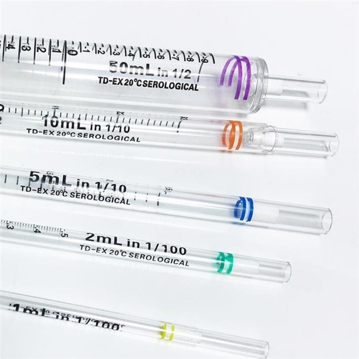 1ml, 2ml, 5ml, 10ml, 25ml, 50ml Serological Pipettes
