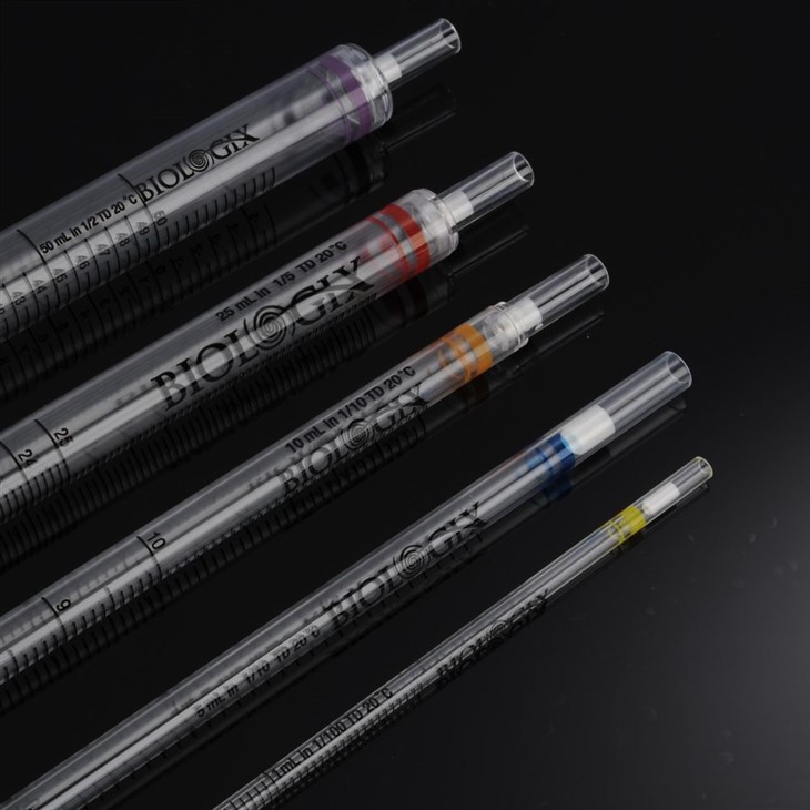 1ml, 2ml, 5ml, 10ml, 25ml, 50ml Serological Pipettes